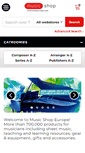 Mobile Screenshot of musicshopeurope.com